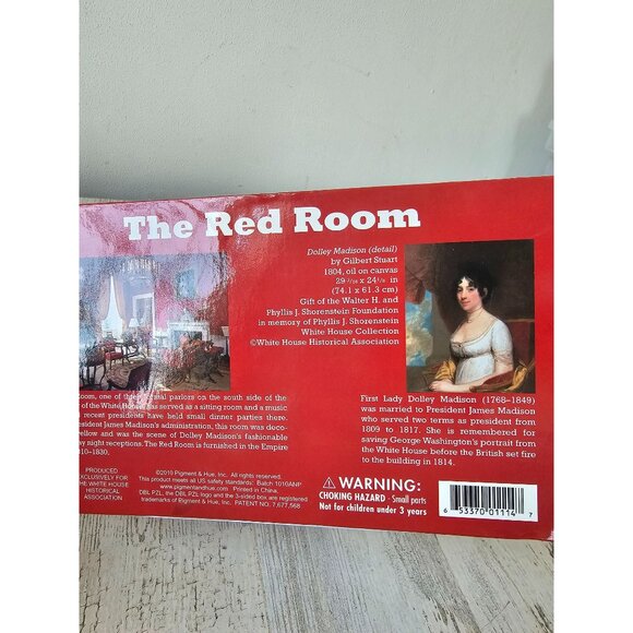 Red room‎ White House puzzle two-sided new 500 piece - Picture 6 of 7